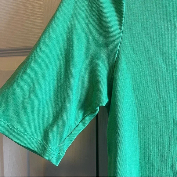 Charter Club 100% Cotton Green Quarter Sleeve Teeshirt, size medium - So soft! - Picture 5 of 12